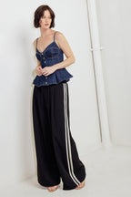 Silent Authority Denim Cami Top - HOUSE OF SHE