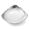 Silver Platter Bowl – Modern Aluminum Decorative Centerpiece with Textured Metallic Finish - HOUSE OF SHE