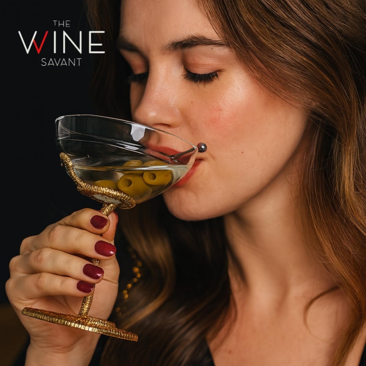 Snake Serpent Cocktail Glasses - 2 Set Gold Design Unique Reptile Inspired Barware - HOUSE OF SHE