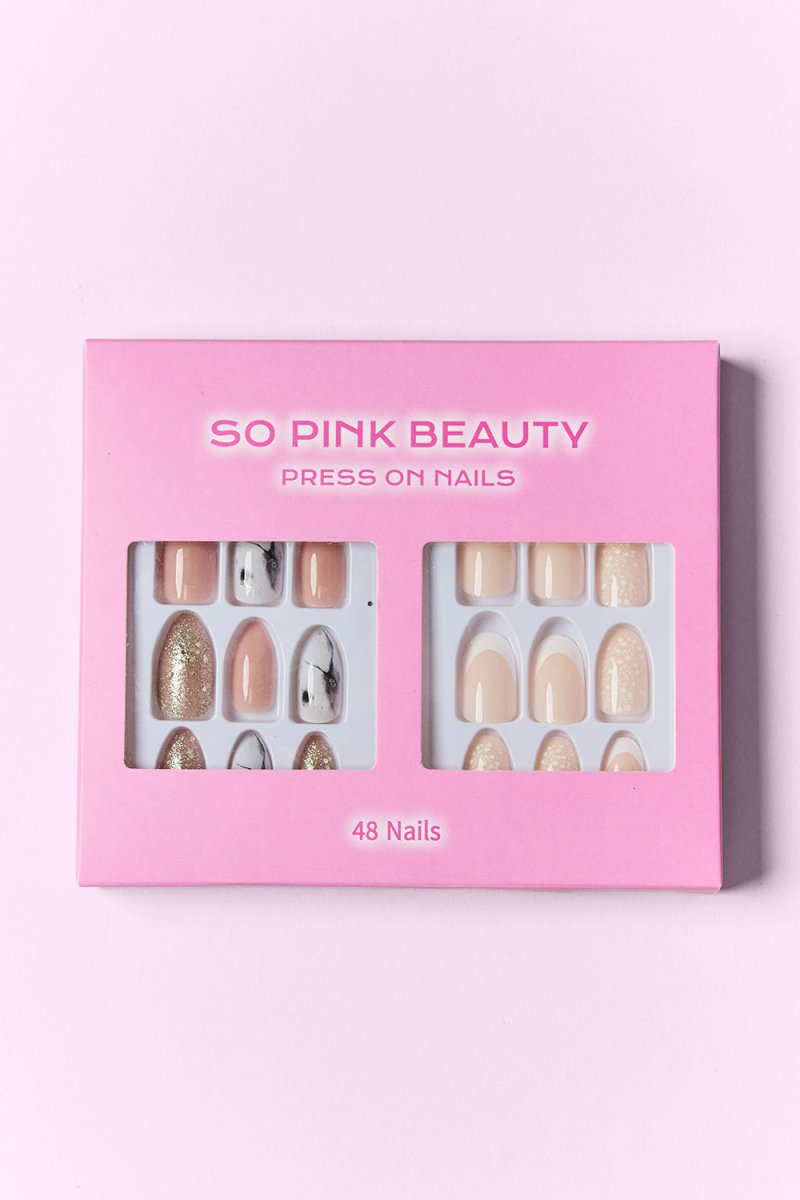 SO PINK BEAUTY Press On Nails 2 Packs - HOUSE OF SHE
