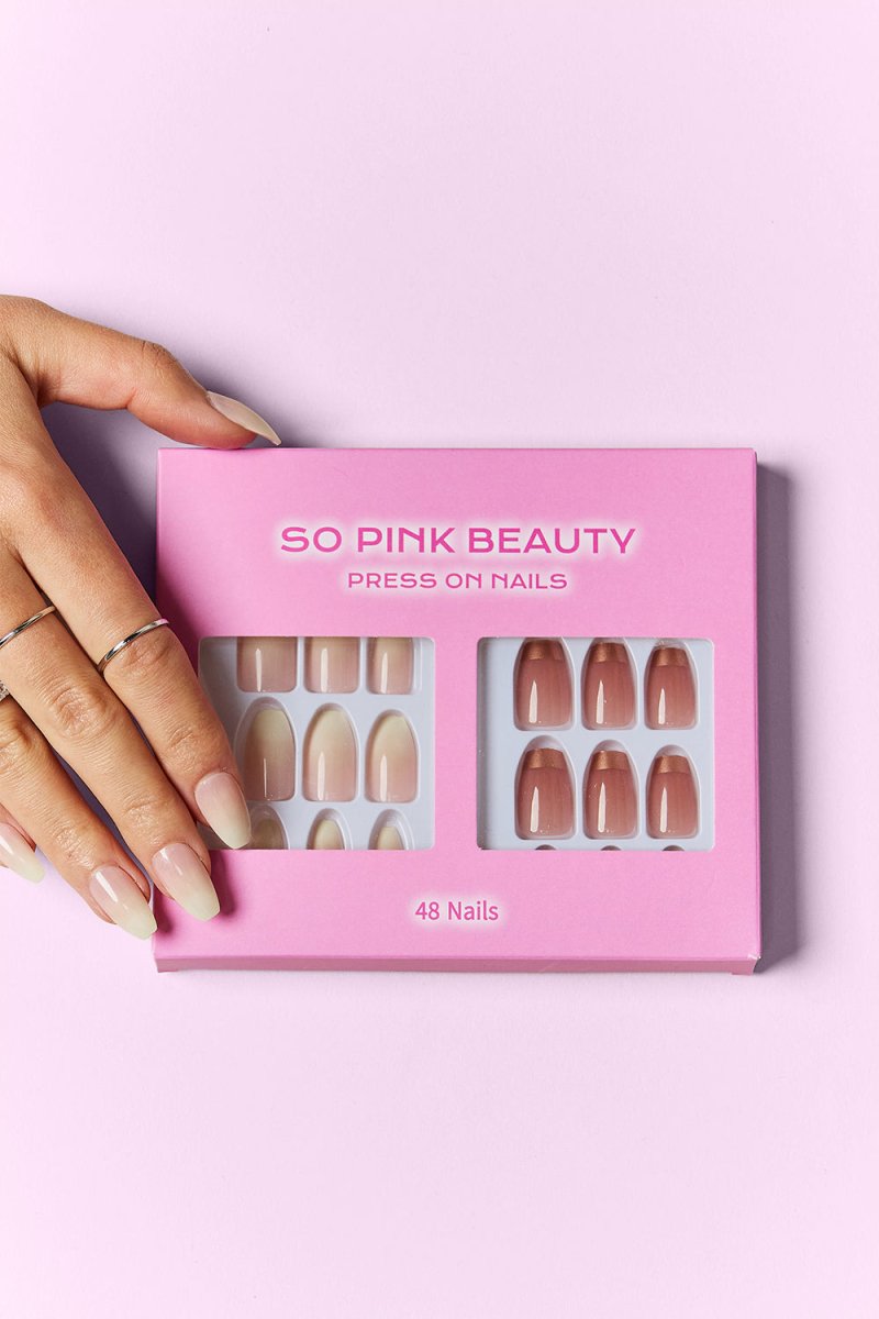 SO PINK BEAUTY Press On Nails 2 Packs - HOUSE OF SHE