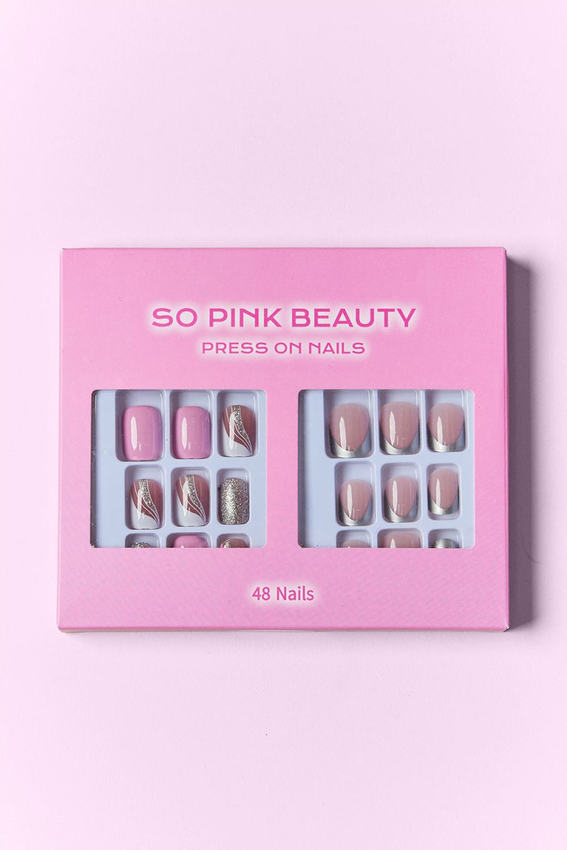 SO PINK BEAUTY Press On Nails 2 Packs - HOUSE OF SHE