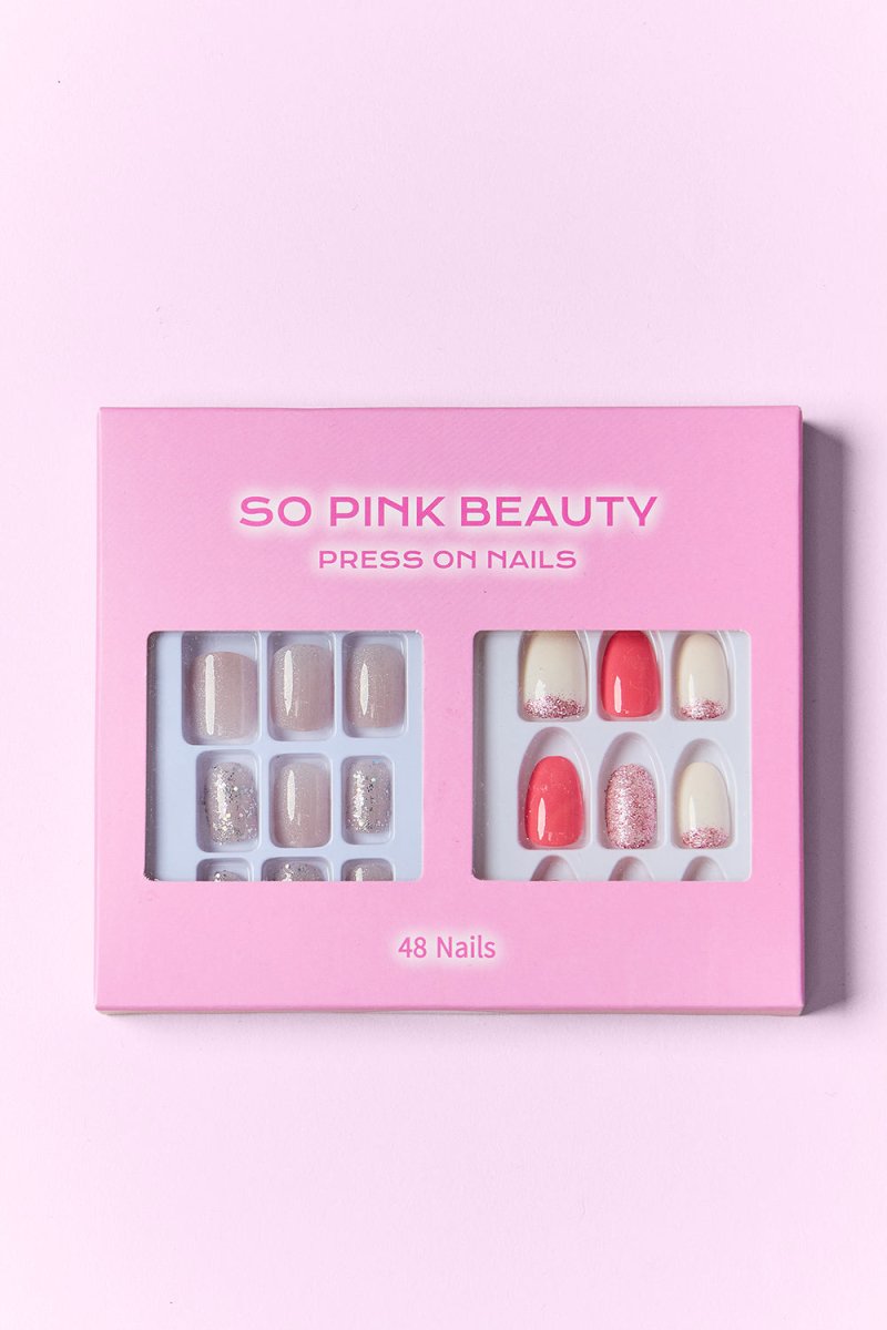 SO PINK BEAUTY Press On Nails 2 Packs - HOUSE OF SHE