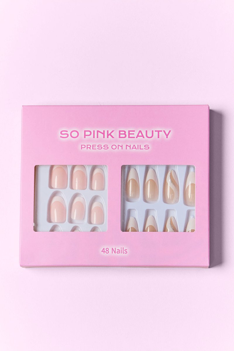 SO PINK BEAUTY Press On Nails 2 Packs - HOUSE OF SHE