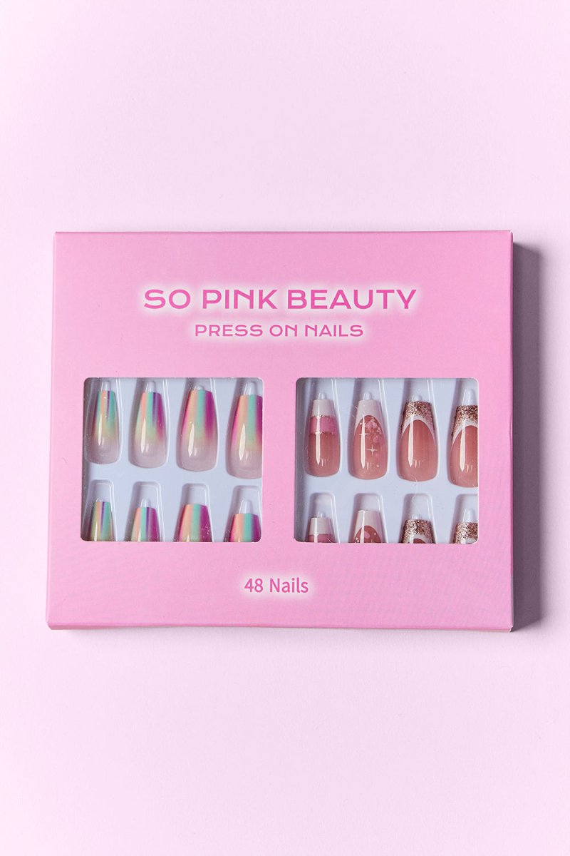 SO PINK BEAUTY Press On Nails 2 Packs - HOUSE OF SHE