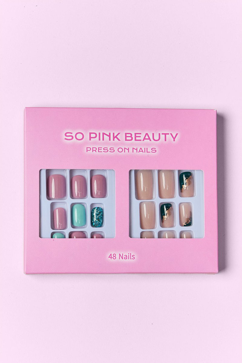 SO PINK BEAUTY Press On Nails 2 Packs - HOUSE OF SHE