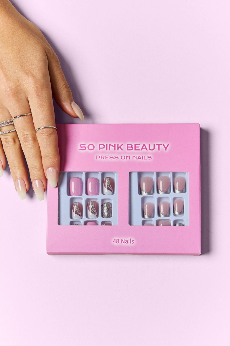 SO PINK BEAUTY Press On Nails 2 Packs - HOUSE OF SHE
