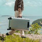 SPACE Aluminum Suitcase Gunmetal - HOUSE OF SHE