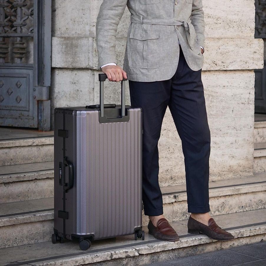 SPACE Aluminum Suitcase Gunmetal - HOUSE OF SHE