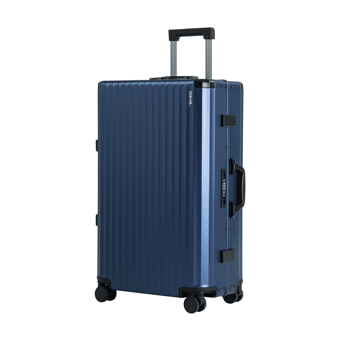 SPACE Aluminum Suitcase Navy - HOUSE OF SHE