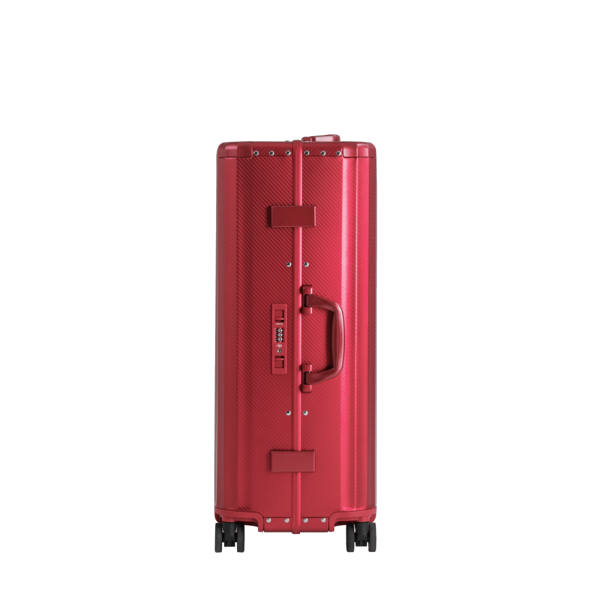 SPACE Aluminum Suitcase Red - HOUSE OF SHE