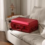 SPACE Aluminum Suitcase Red - HOUSE OF SHE