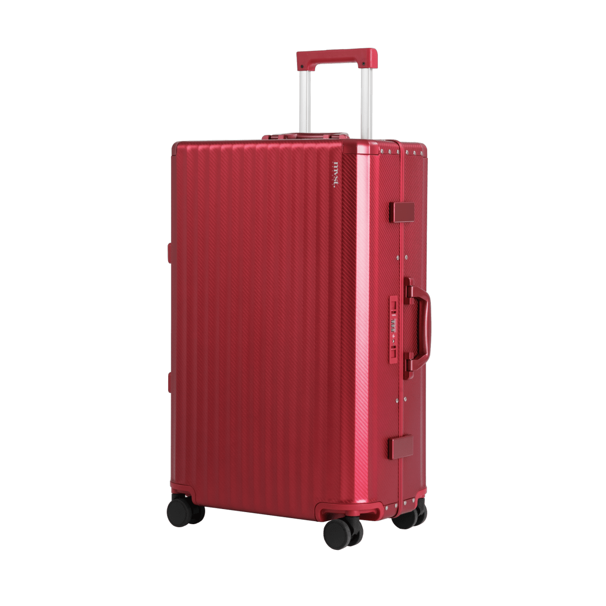 SPACE Aluminum Suitcase Red - HOUSE OF SHE