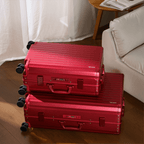 SPACE Aluminum Suitcase Red - HOUSE OF SHE