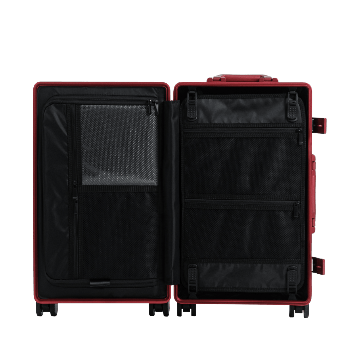 SPACE Aluminum Suitcase Red - HOUSE OF SHE