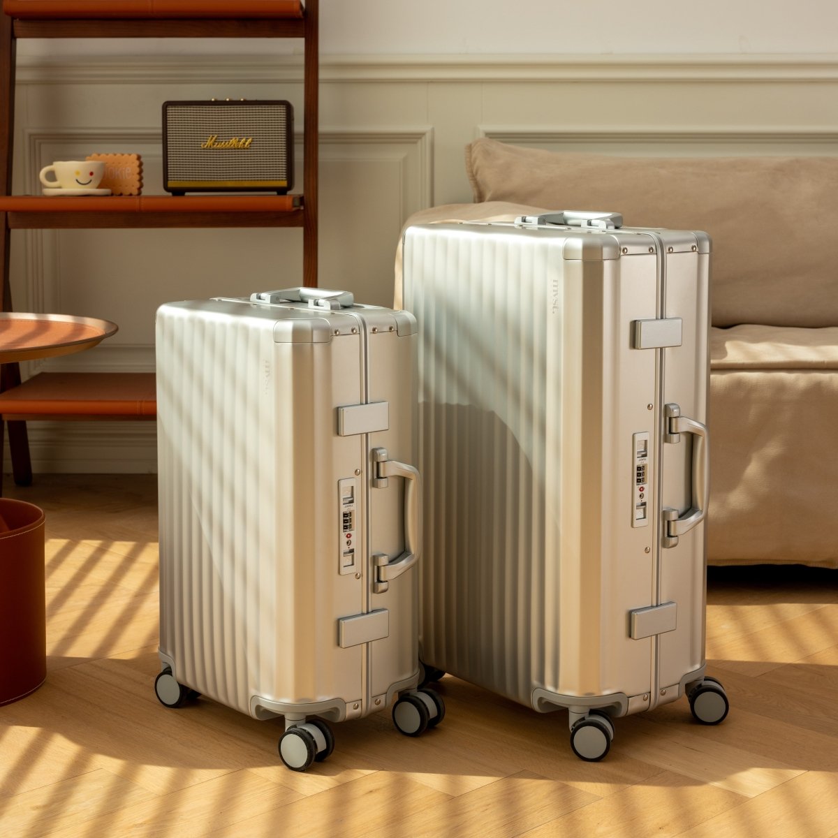 SPACE Aluminum Suitcase Silver - HOUSE OF SHE