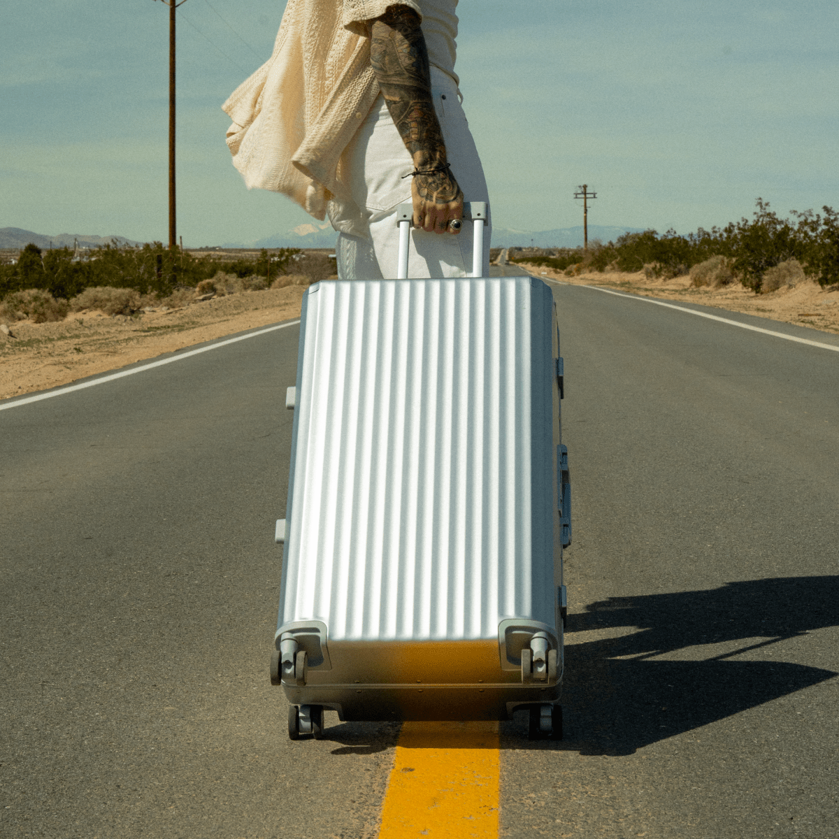 SPACE Aluminum Suitcase Silver - HOUSE OF SHE