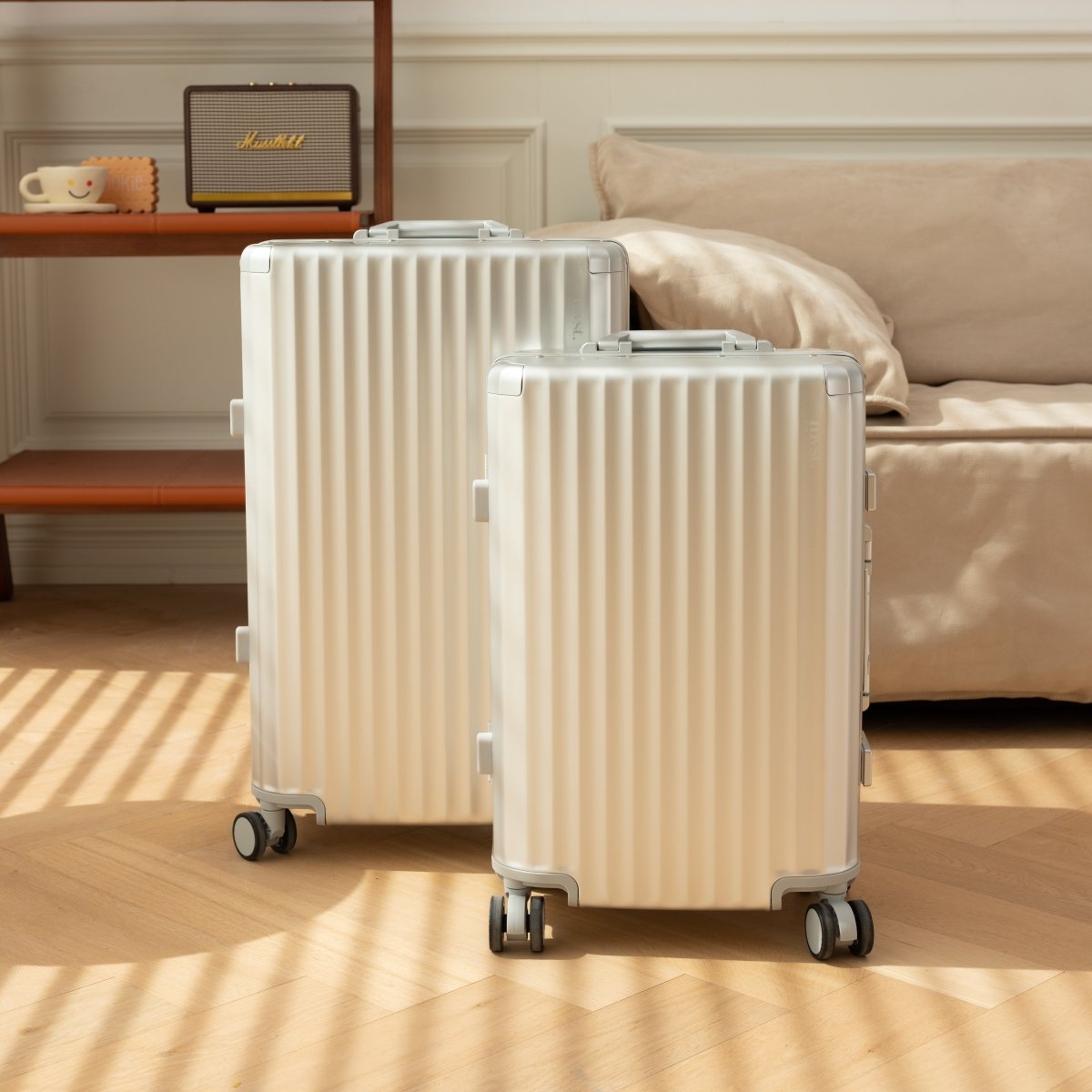 SPACE Aluminum Suitcase Silver - HOUSE OF SHE
