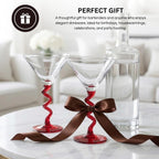 Spiral Stem Martini Glasses - HOUSE OF SHE