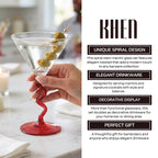 Spiral Stem Martini Glasses - HOUSE OF SHE