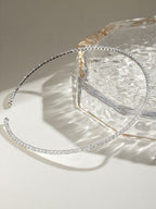 Stainless Steel Inlaid Zircon Necklace - HOUSE OF SHE