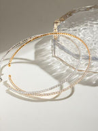 Stainless Steel Inlaid Zircon Necklace - HOUSE OF SHE