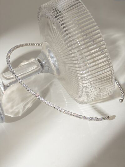 Stainless Steel Inlaid Zircon Necklace - HOUSE OF SHE