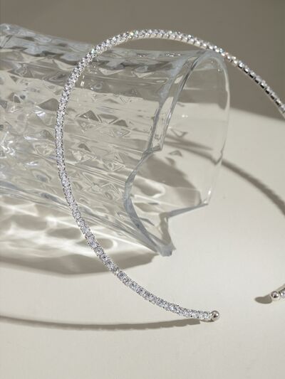 Stainless Steel Inlaid Zircon Necklace - HOUSE OF SHE
