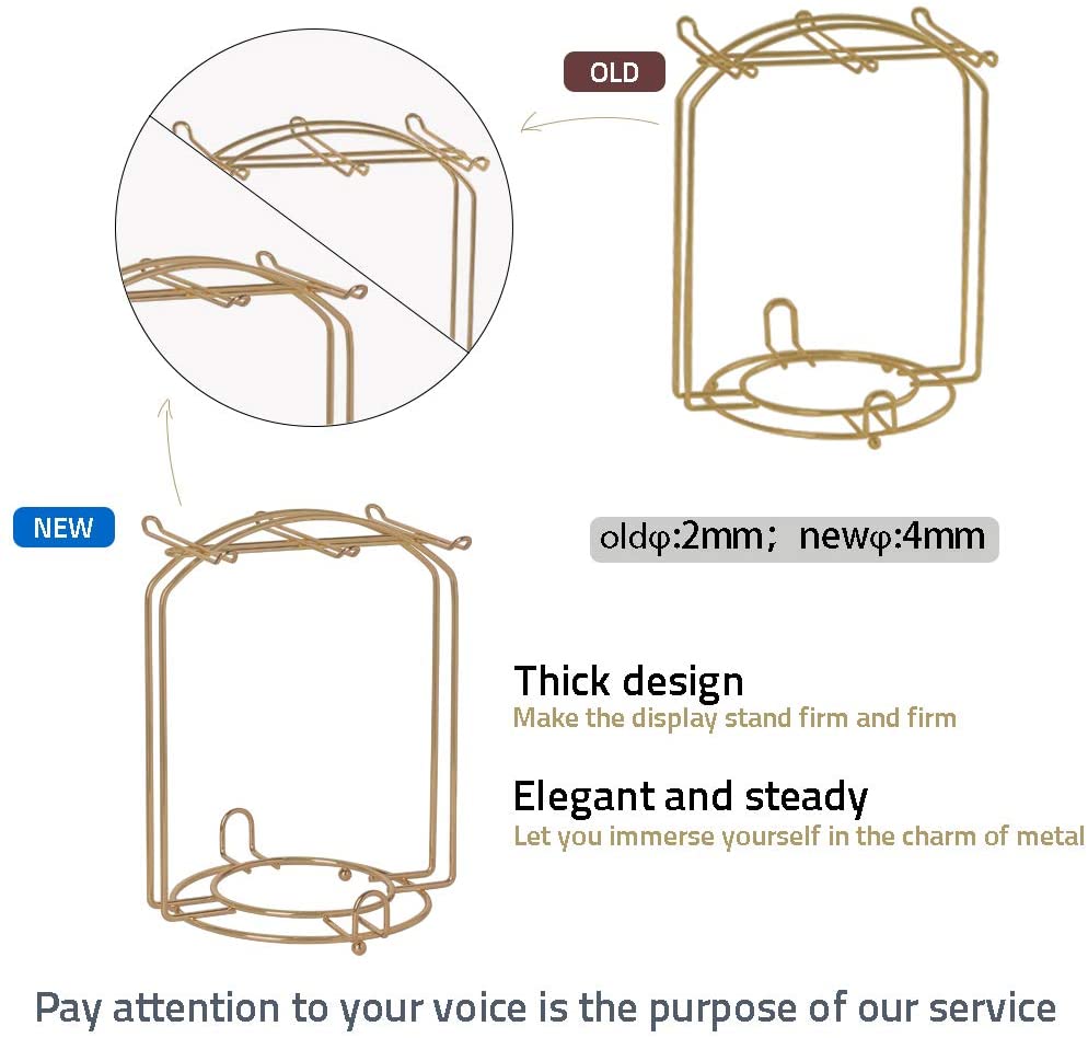 Stainless Steel Wire Rack Display Stand Service for Tea Cups - HOUSE OF SHE
