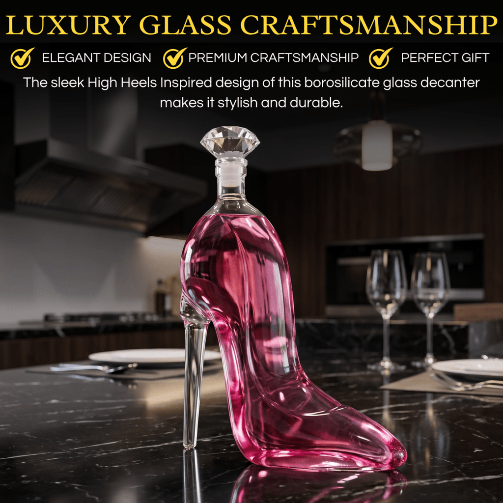 Stiletto Whiskey And Wine Decanter Premium Barware Gift Elegant Drinkware Collection - HOUSE OF SHE