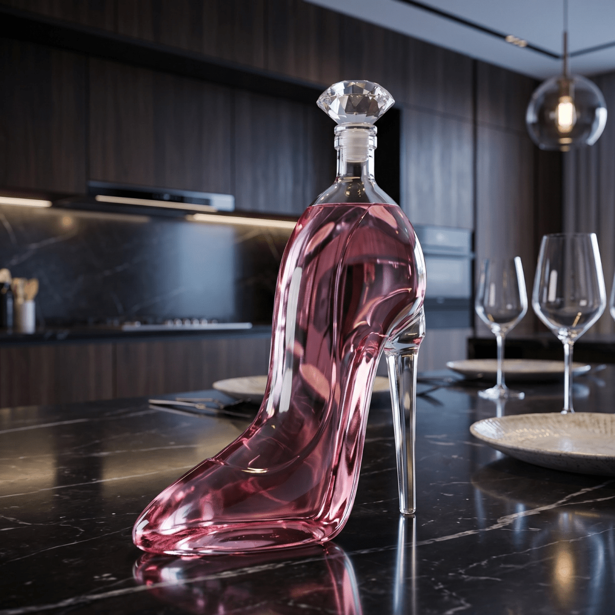 Stiletto Whiskey And Wine Decanter Premium Barware Gift Elegant Drinkware Collection - HOUSE OF SHE