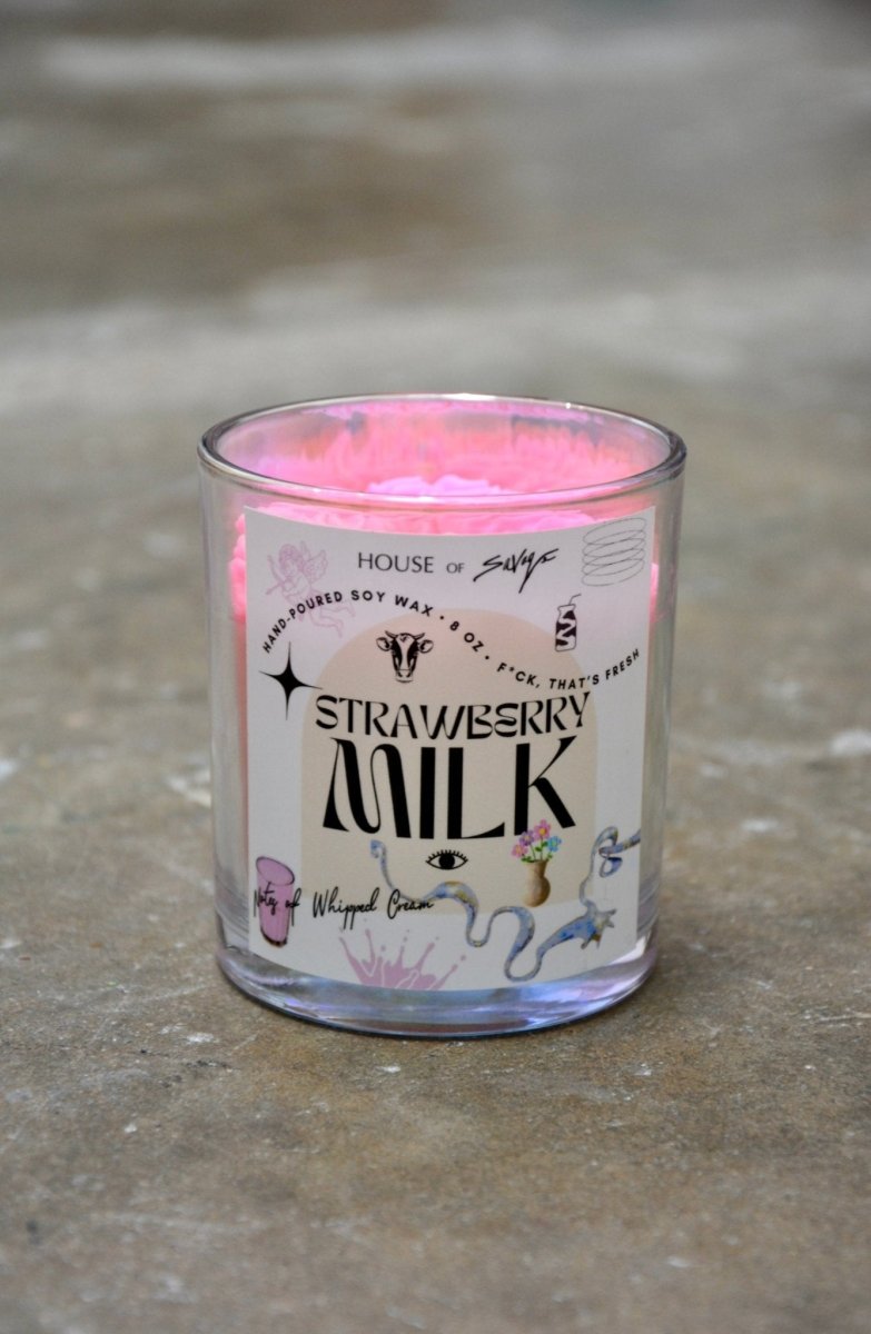STRAWBERRY MILK CANDLE - HOUSE OF SHE