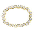 Stretchy Bezel Heart Bracelet - HOUSE OF SHE