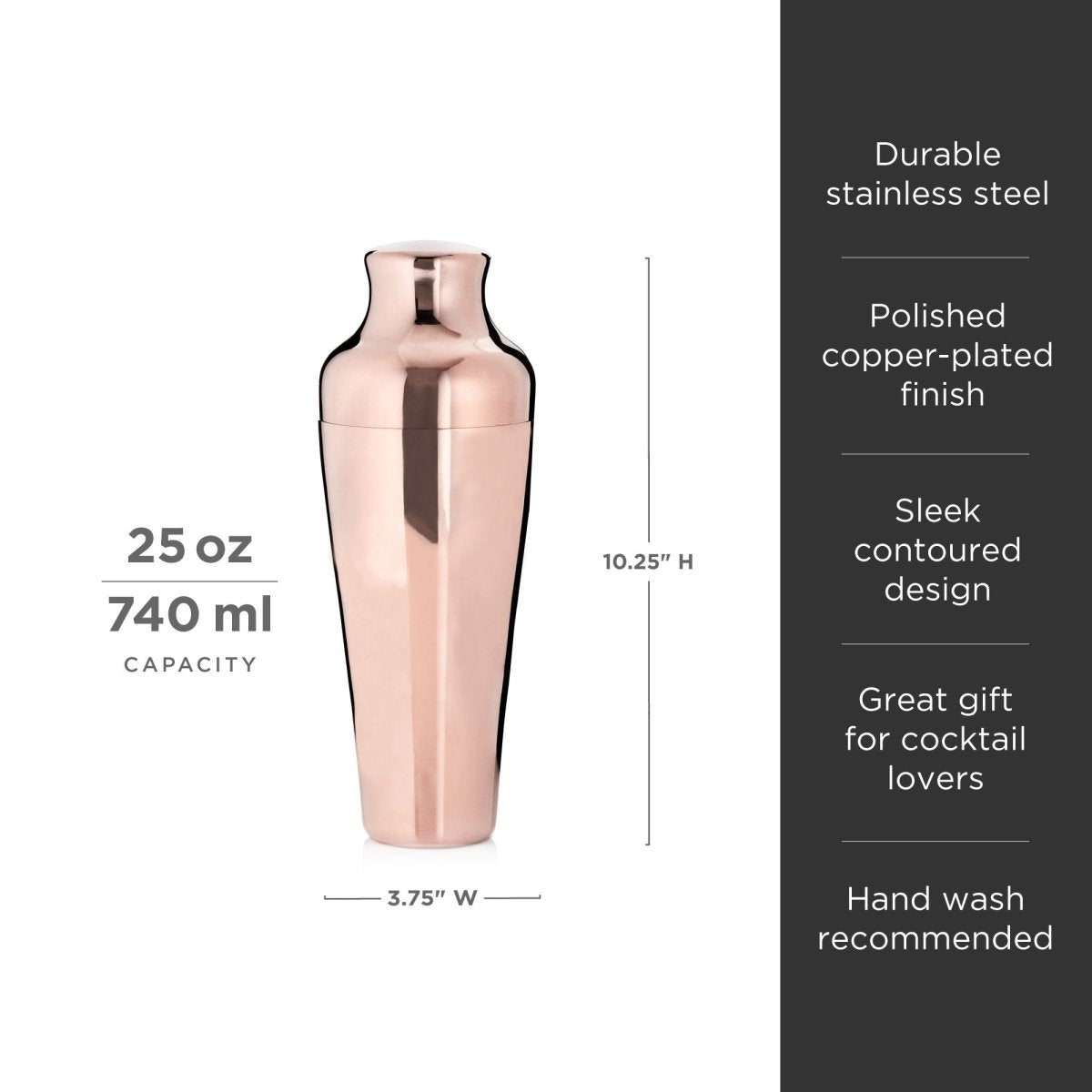 Summit Parisian Cocktail Shaker - HOUSE OF SHE