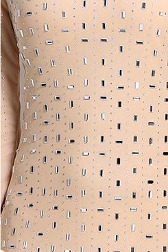 Susie Rhinestone Feather-Trim Maxi Dress - HOUSE OF SHE