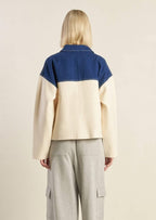 Sweet Harmony Denim Combination Jacket - HOUSE OF SHE