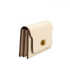 Tara Ivory Vegan Card Case Wallet - HOUSE OF SHE