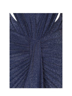 Terri Navy Sparkle Plunging Backless Maxi Dress - HOUSE OF SHE