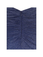 Terri Navy Sparkle Plunging Backless Maxi Dress - HOUSE OF SHE