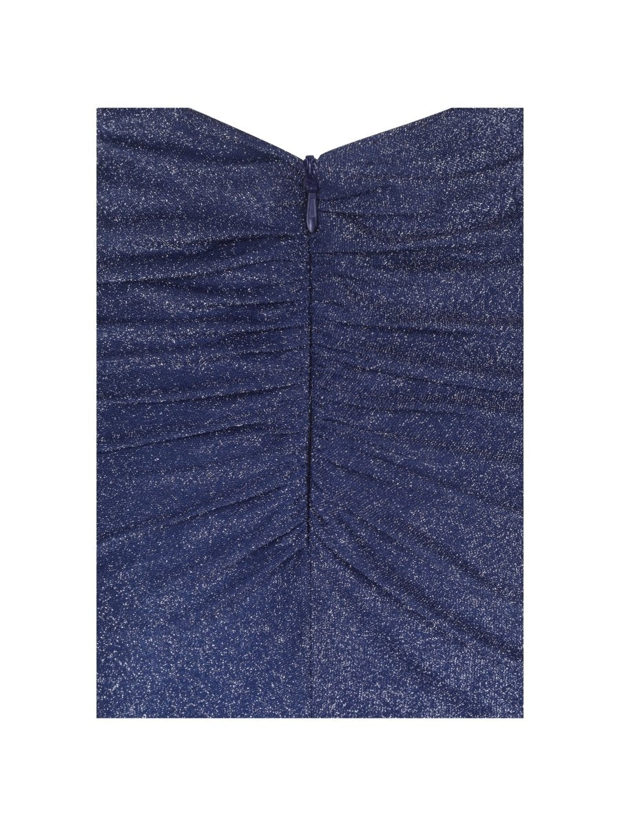 Terri Navy Sparkle Plunging Backless Maxi Dress - HOUSE OF SHE