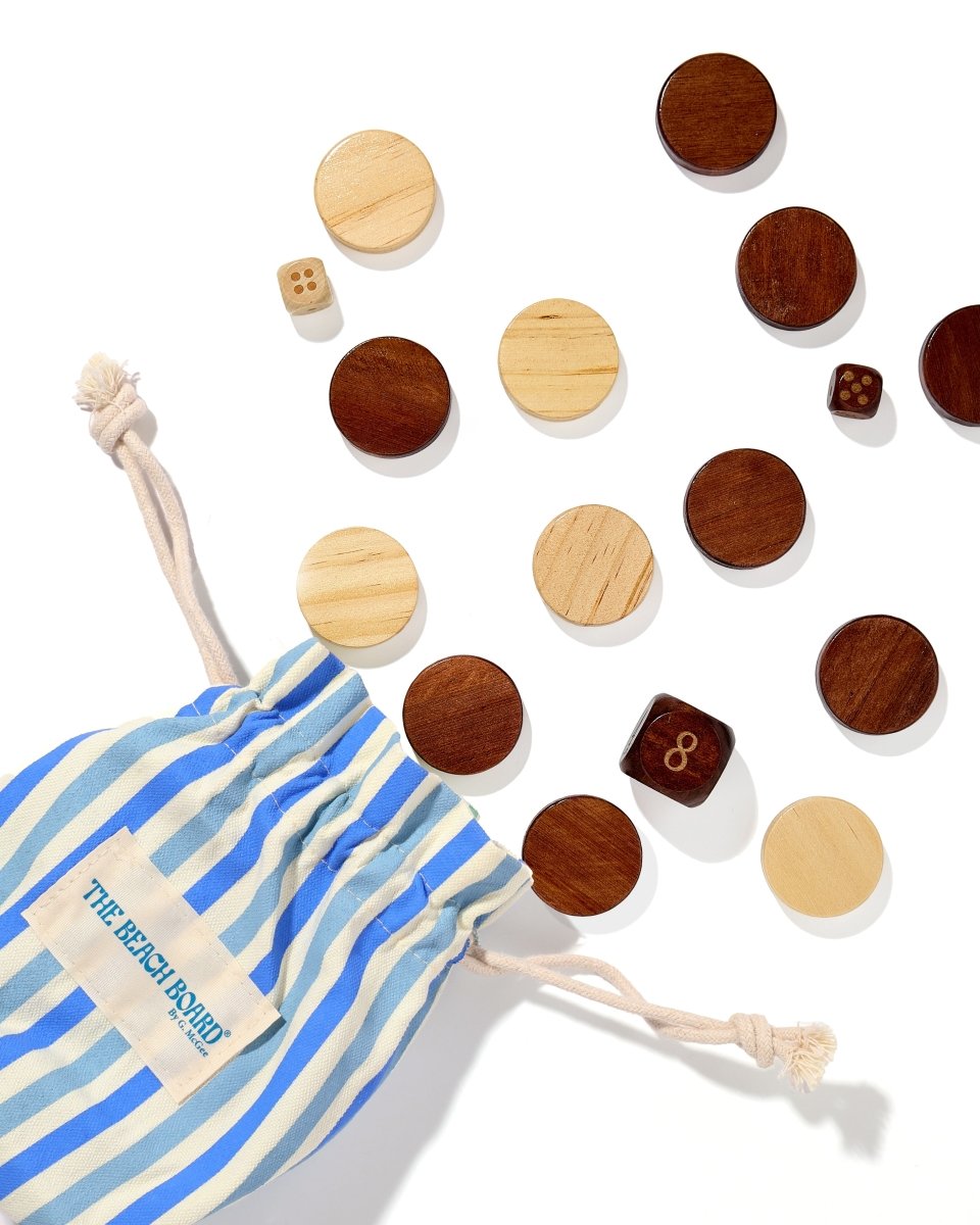 The Southampton Beach Board Backgammon Towel - HOUSE OF SHE