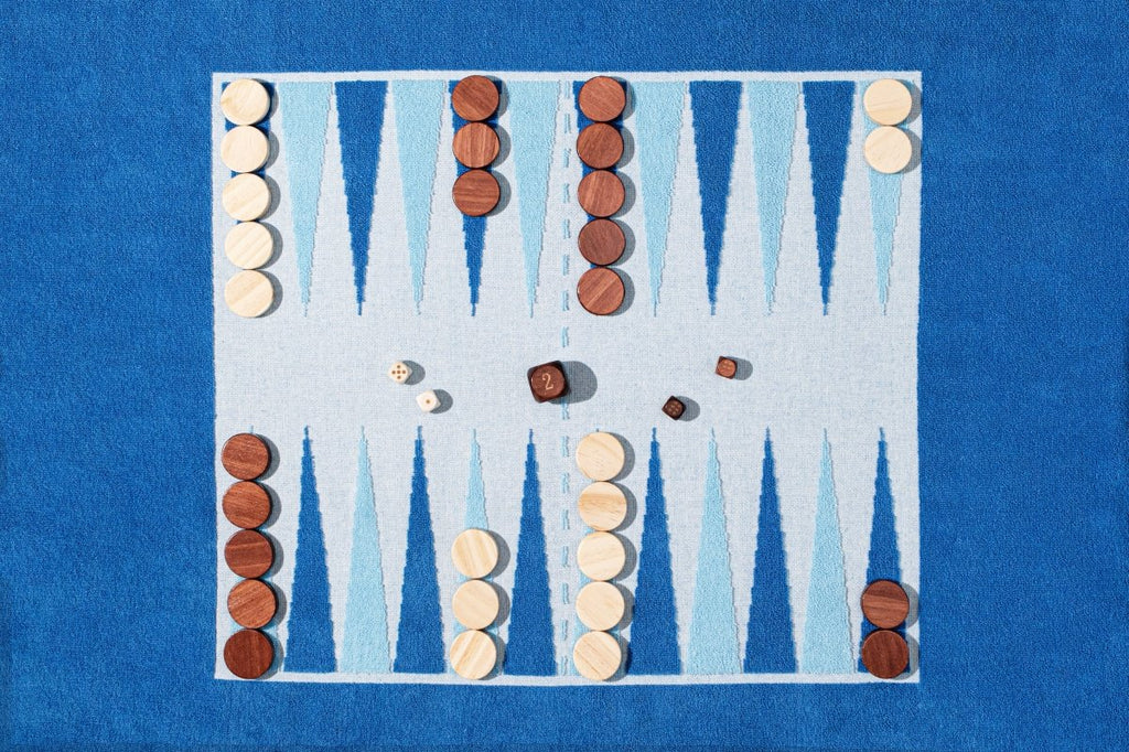 The Southampton Beach Board Backgammon Towel - HOUSE OF SHE
