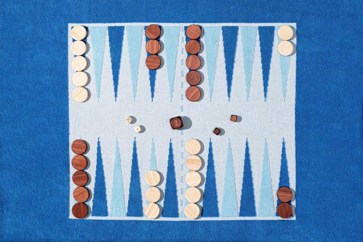 The Southampton Beach Board Backgammon Towel - HOUSE OF SHE