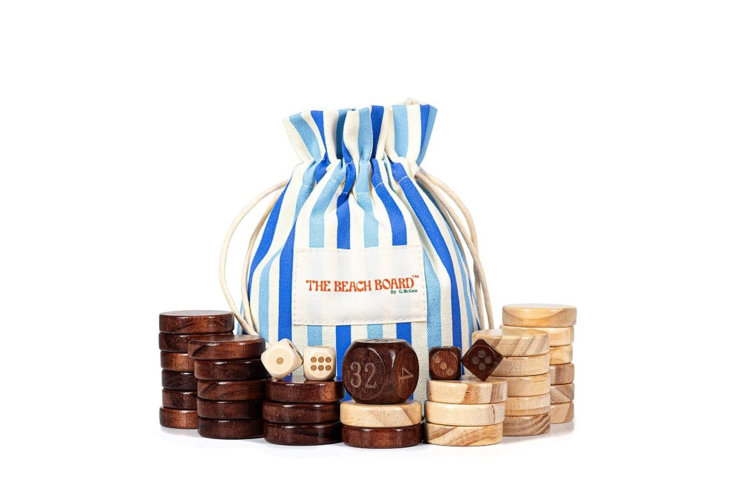 The Southampton Beach Board Backgammon Towel - HOUSE OF SHE