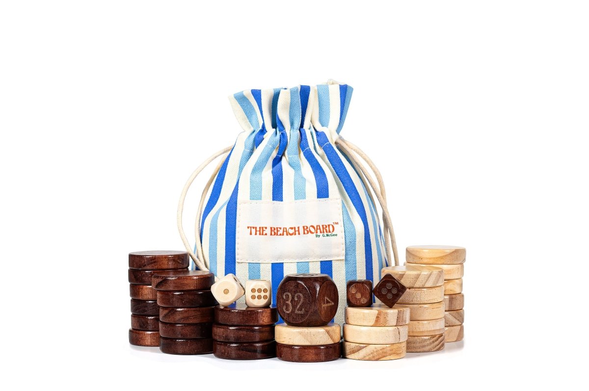 The Southampton Beach Board Backgammon Towel - HOUSE OF SHE