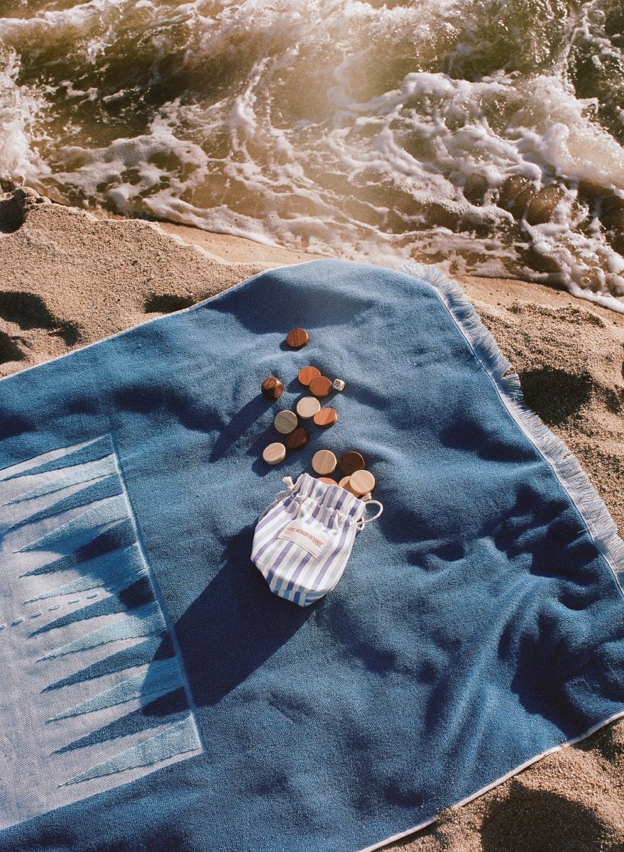 The Southampton Beach Board Backgammon Towel - HOUSE OF SHE