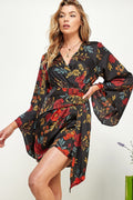 Tokyo Kimono Wrap Dress - HOUSE OF SHE