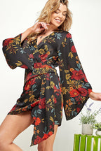 Tokyo Kimono Wrap Dress - HOUSE OF SHE