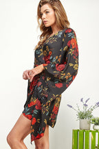 Tokyo Kimono Wrap Dress - HOUSE OF SHE