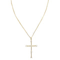 Tom'e Cz Cross Necklace - HOUSE OF SHE